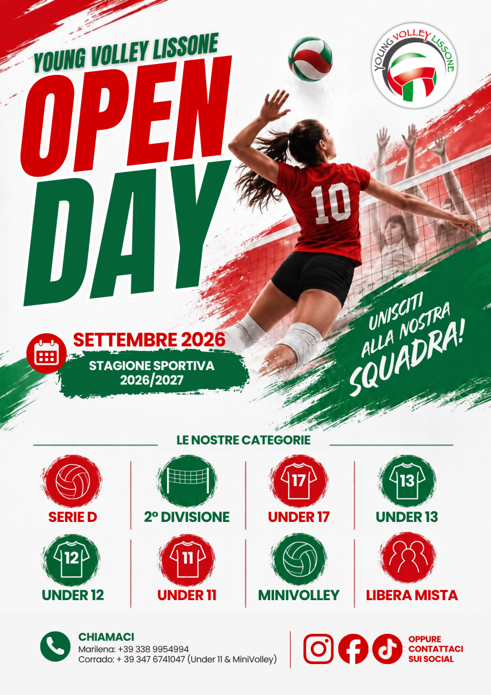 Volantino Young Volley Lissone Open Day